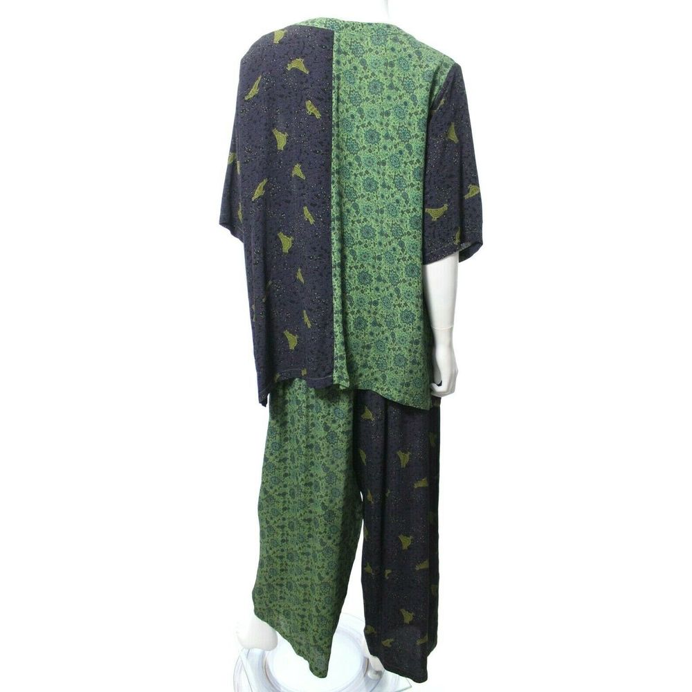 *RARE* Tienda Ho Pants Set Lagenlook Artsy Boho Comfy AF - Picture 4 of 10